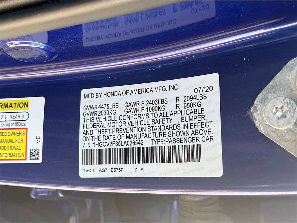 Used 2020 Honda Accord Sport image 30