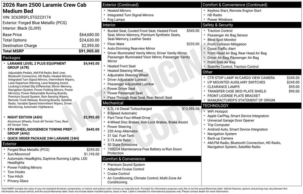 New 2026 RAM 2500 Laramie image 5