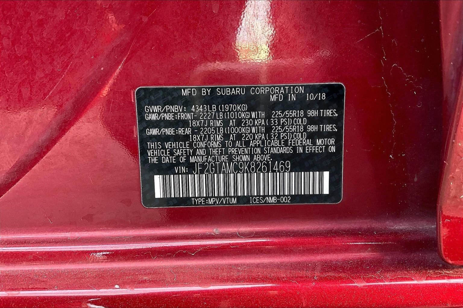 Used 2019 Subaru Crosstrek 2.0i Limited w/ Moonroof Package image 33