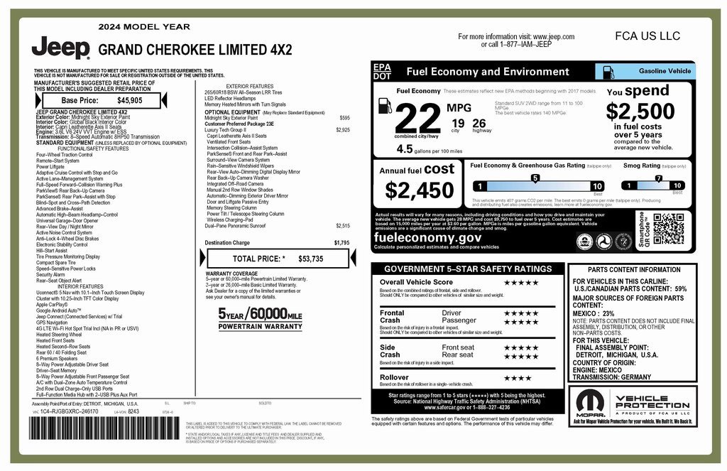 Used 2024 Jeep Grand Cherokee Limited w/ Luxury Tech Group II image 4