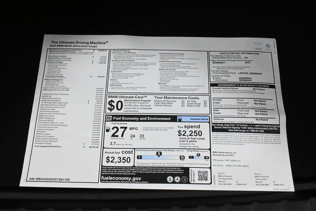 Used 2025 BMW M235i xDrive w/ Premium Package image 40