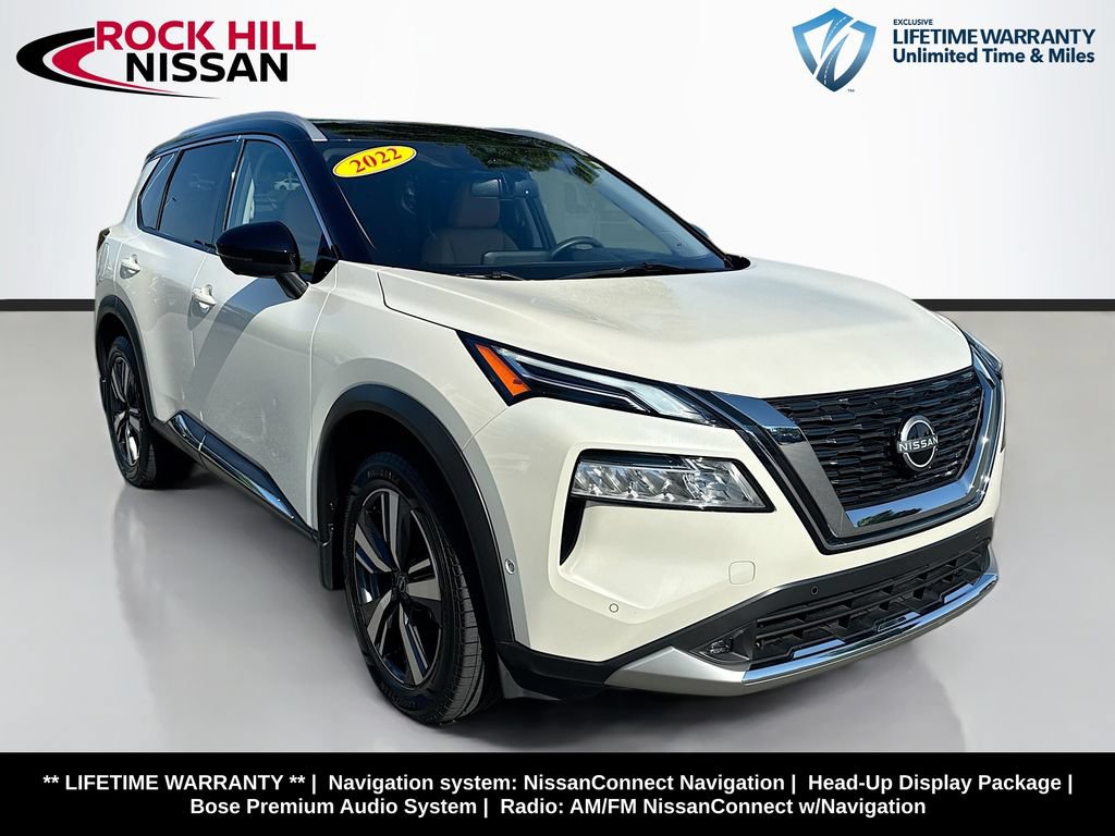 Certified 2022 Nissan Rogue Platinum w/ Head-Up Display Package