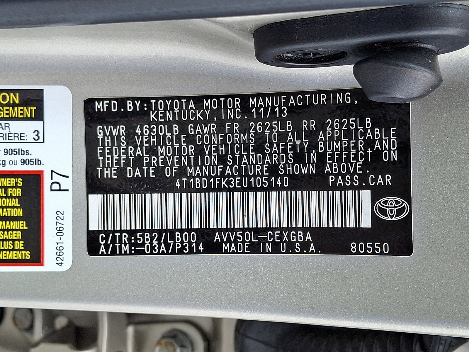 Used 2014 Toyota Camry XLE w/ Leather Package FWD image 26