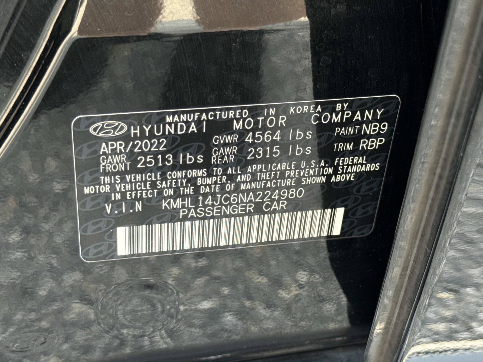 Certified 2022 Hyundai Sonata N Line w/ Cargo Package FWD image 32