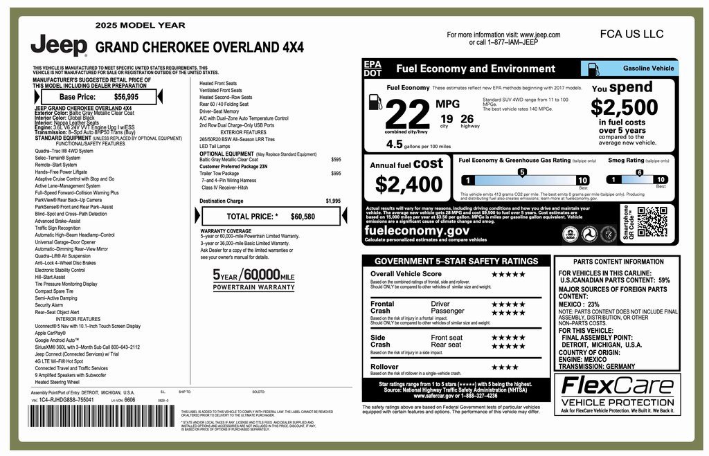 New 2025 Jeep Grand Cherokee Overland w/ Trailer Tow Package video 2