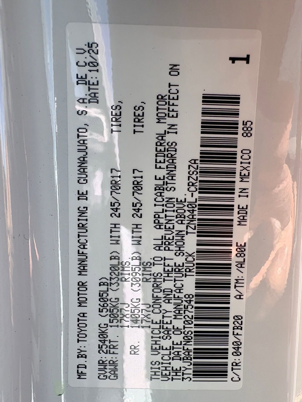 New 2025 Toyota Tacoma SR5 RWD image 26