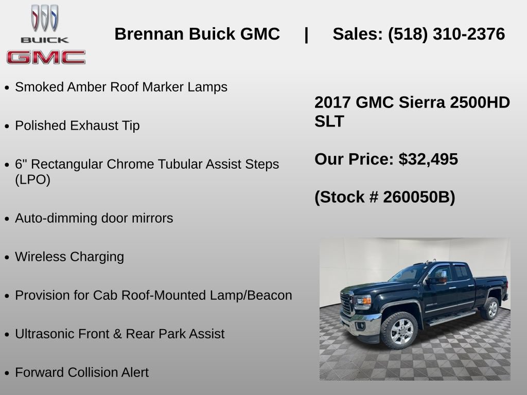 Certified 2017 GMC Sierra 2500 SLT w/ Driver Alert Package AWD/4WD image 18