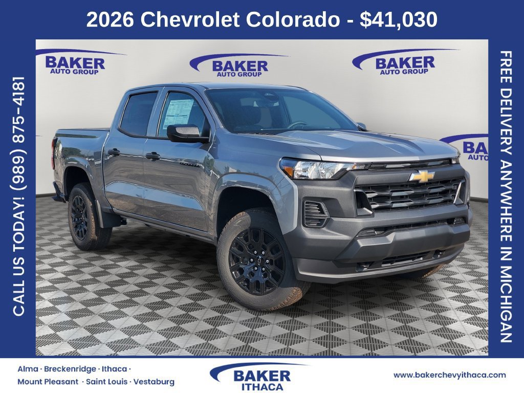 New 2026 Chevrolet Colorado W/T w/ WT Custom Package AWD/4WD image 1