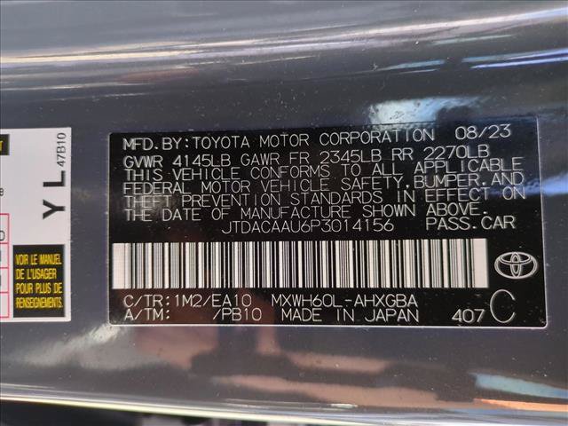 Certified 2023 Toyota Prius XLE FWD image 23
