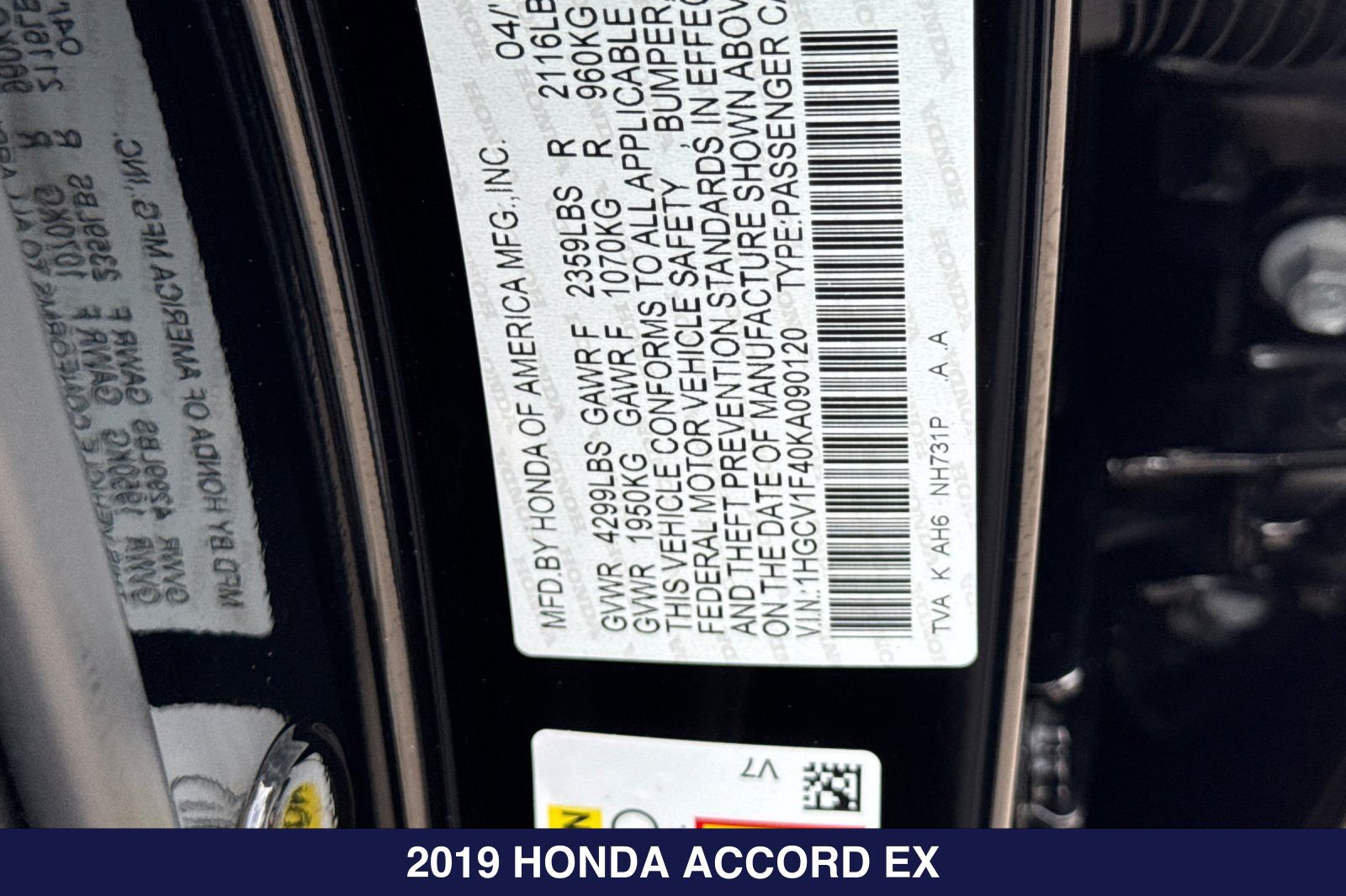 Used 2019 Honda Accord EX image 28