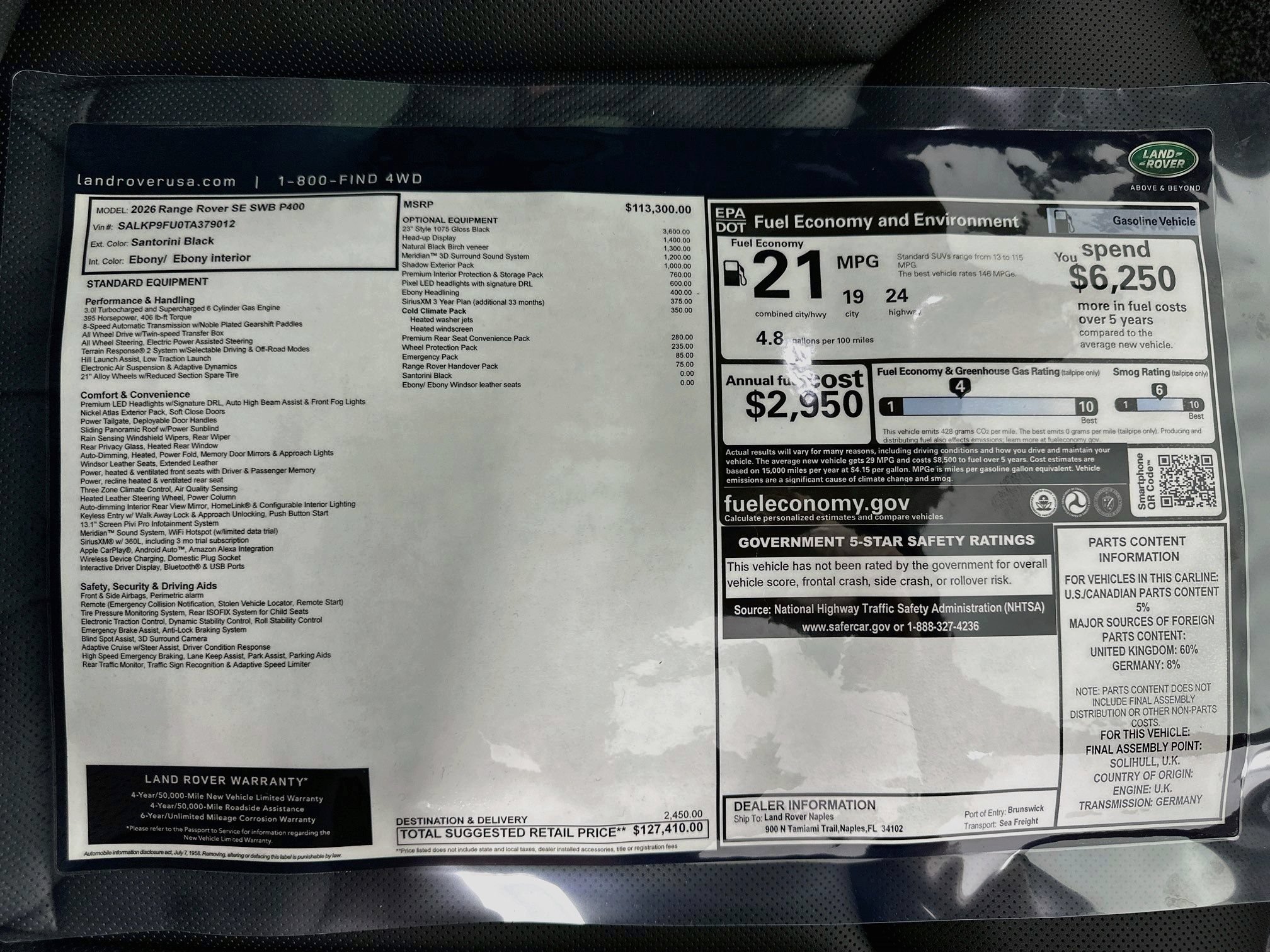 New 2026 Land Rover Range Rover SE AWD/4WD image 27