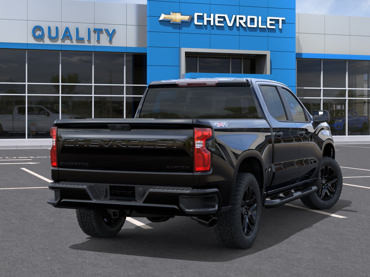 New 2026 Chevrolet Silverado 1500 Custom w/ Turbomax Blackout Package AWD/4WD image 4