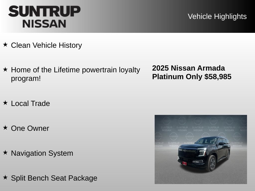 Used 2025 Nissan Armada Platinum AWD/4WD image 8