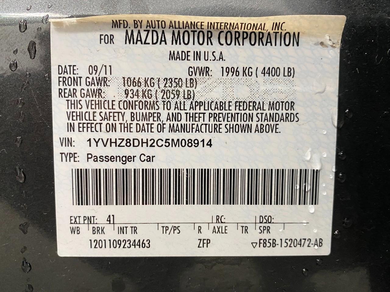 Used 2012 MAZDA MAZDA6 i Touring image 27