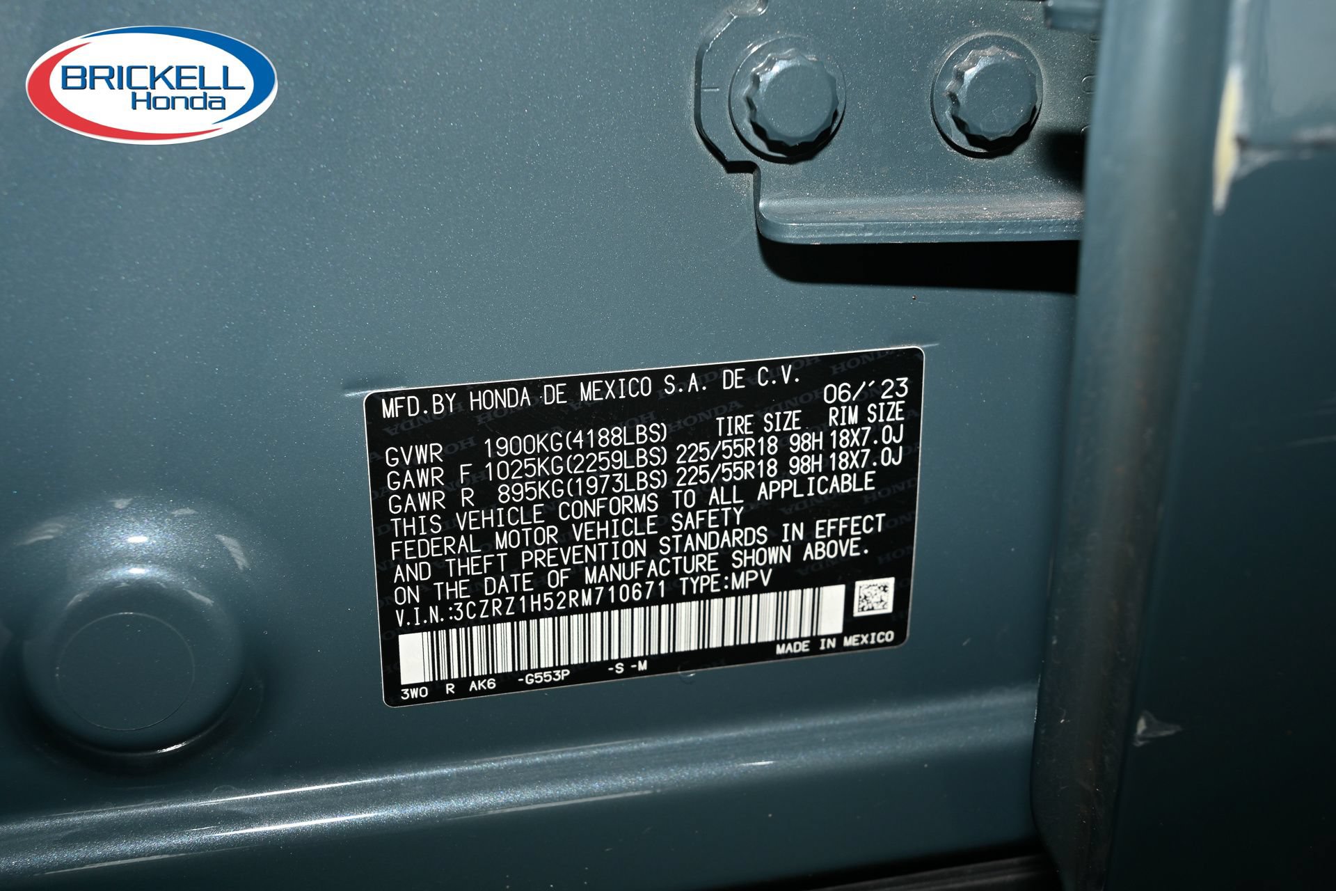 Certified 2024 Honda HR-V Sport image 34