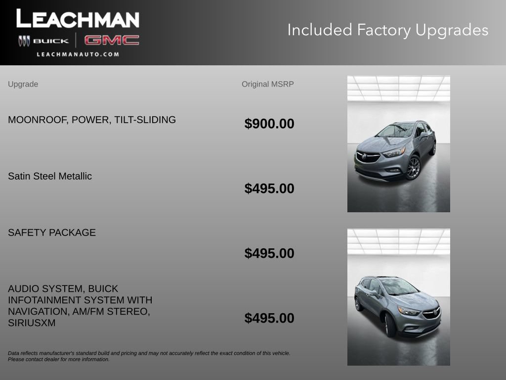Used 2019 Buick Encore Sport Touring w/ Safety Package FWD image 11
