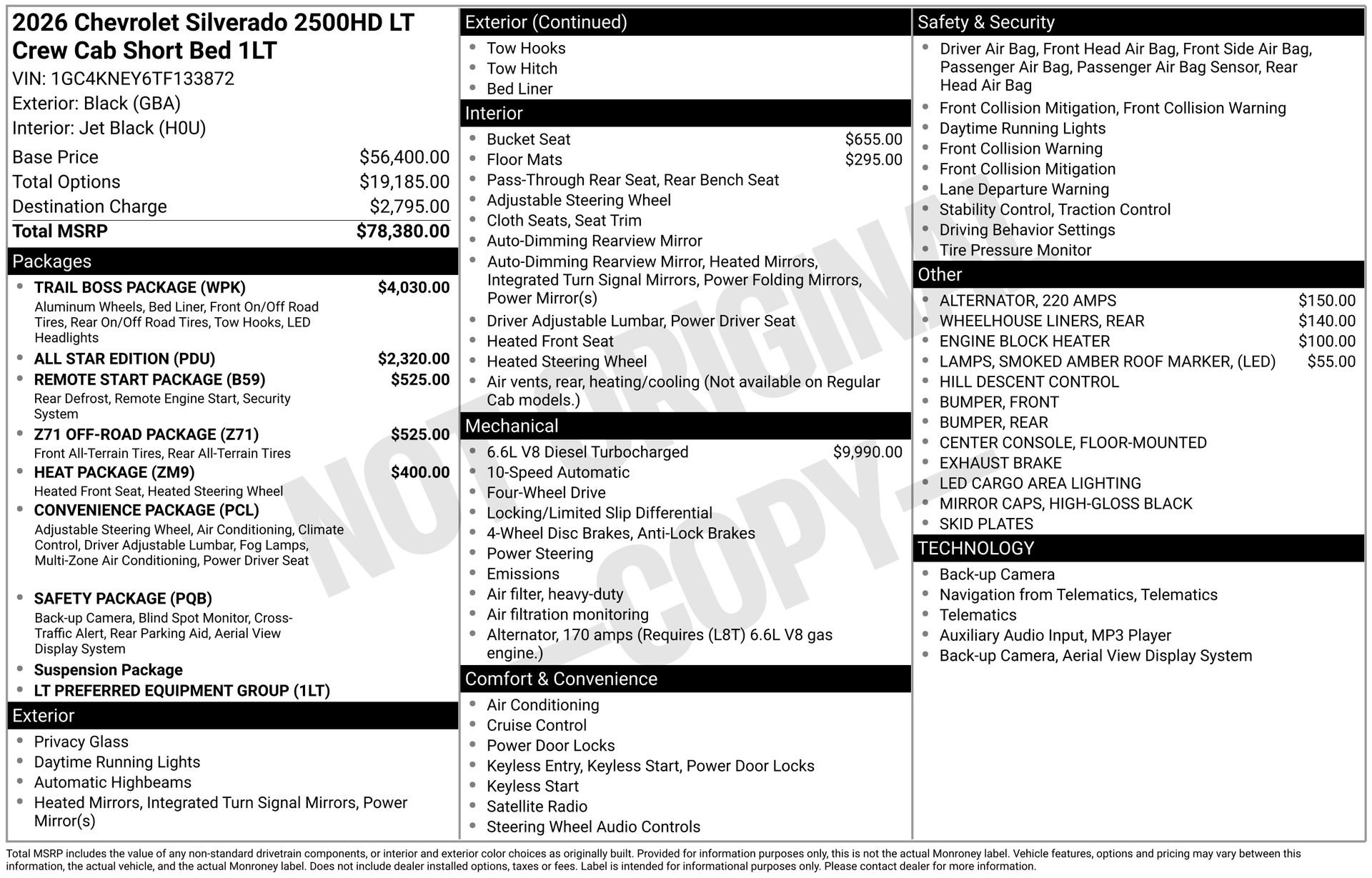 New 2026 Chevrolet Silverado 2500 LT w/ Trail Boss Package image 5