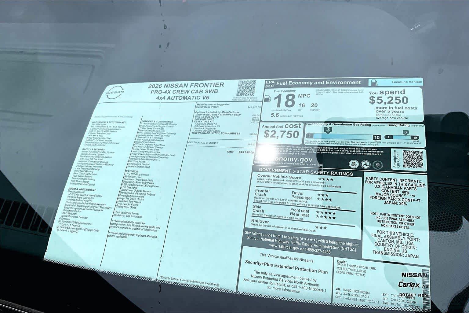 New 2026 Nissan Frontier PRO-4X AWD/4WD image 21