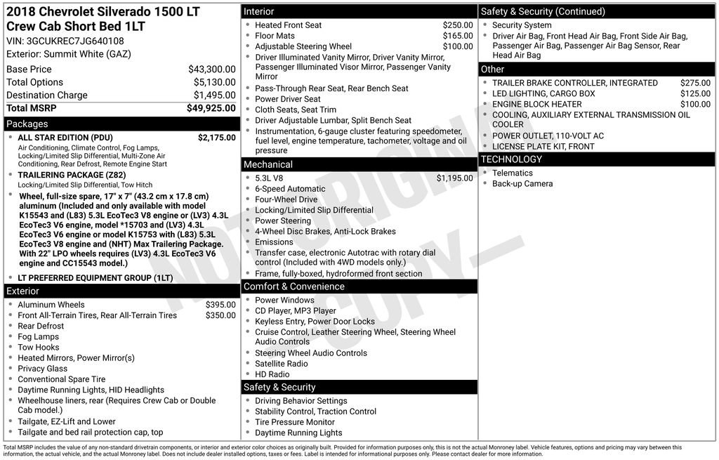 Used 2018 Chevrolet Silverado 1500 LT w/ All Star Edition image 41