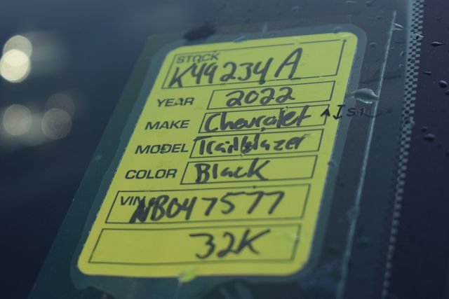 Certified 2022 Chevrolet TrailBlazer LT FWD image 34