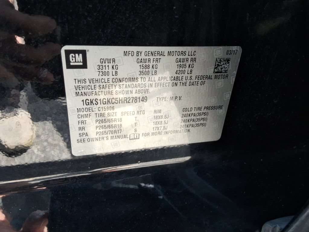 Used 2017 GMC Yukon XL SLT RWD image 39