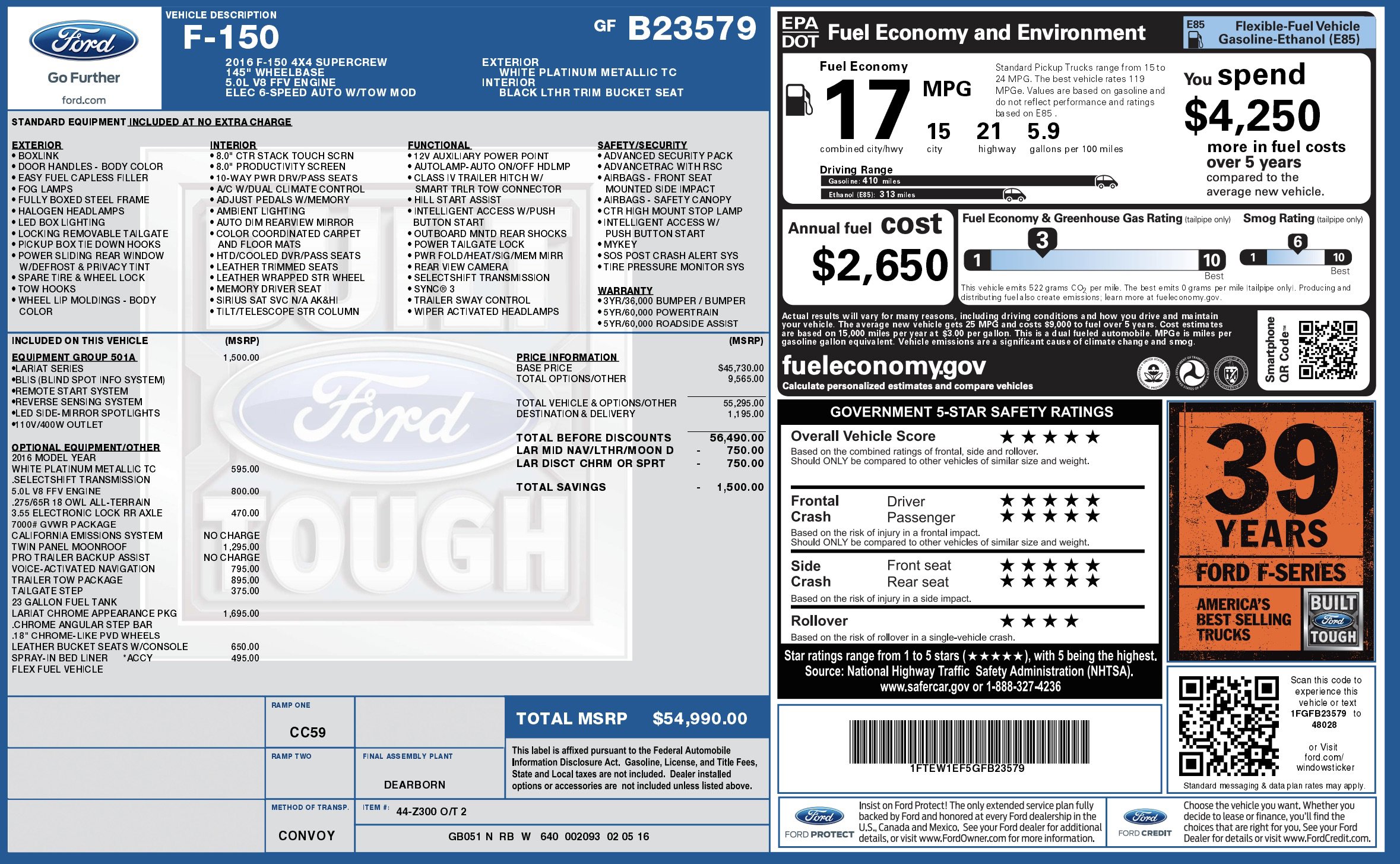 Used 2016 Ford F150 Lariat image 3