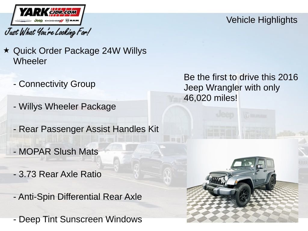 Certified 2016 Jeep Wrangler Sport image 13