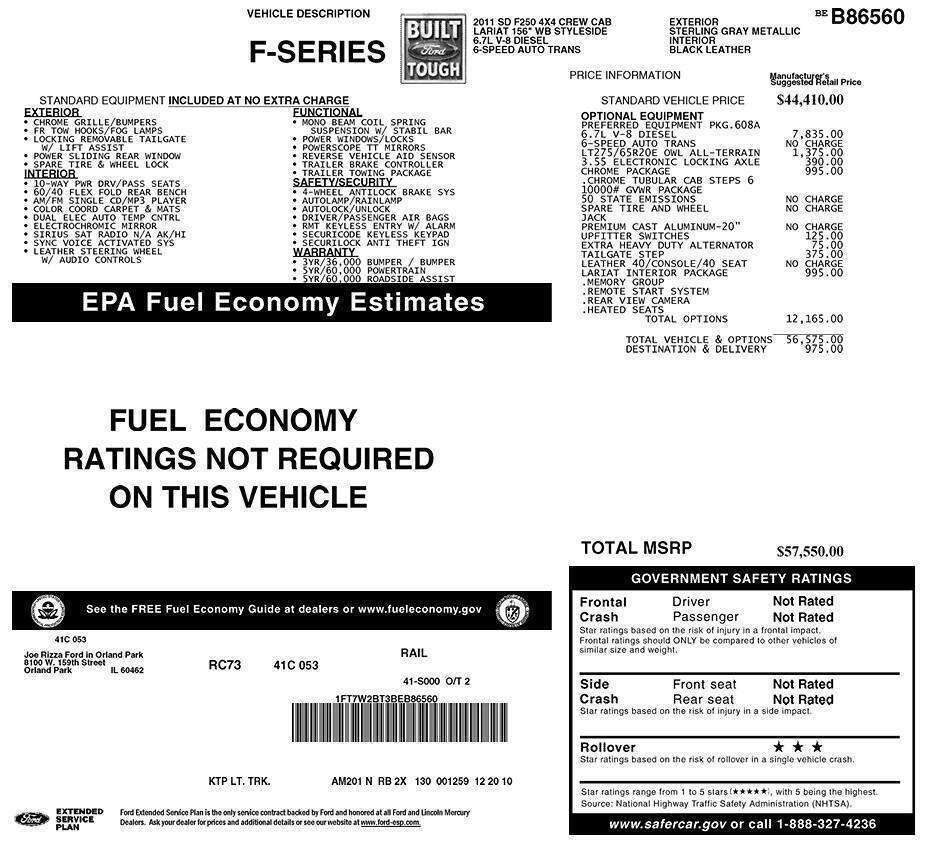 Used 2011 Ford F250 Lariat w/ Lariat Interior Pkg AWD/4WD image 23