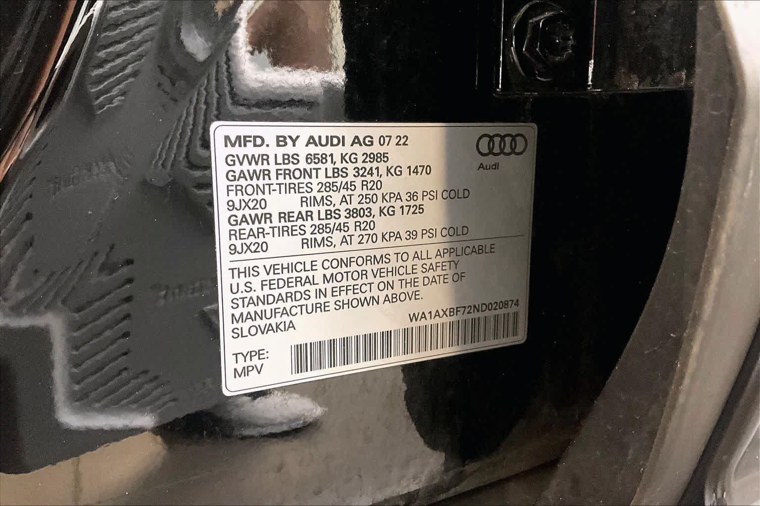 Used 2022 Audi Q7 3.0T Premium w/ Convenience Package AWD/4WD image 34