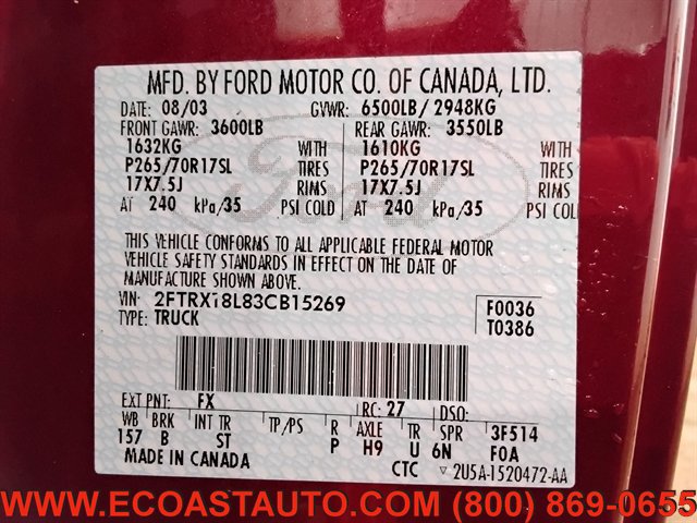 Used 2003 Ford F150 Lariat AWD/4WD image 22