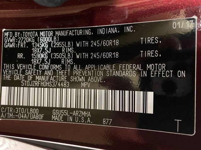 Used 2017 Toyota Highlander XLE w/ Protection Package #3 image 27