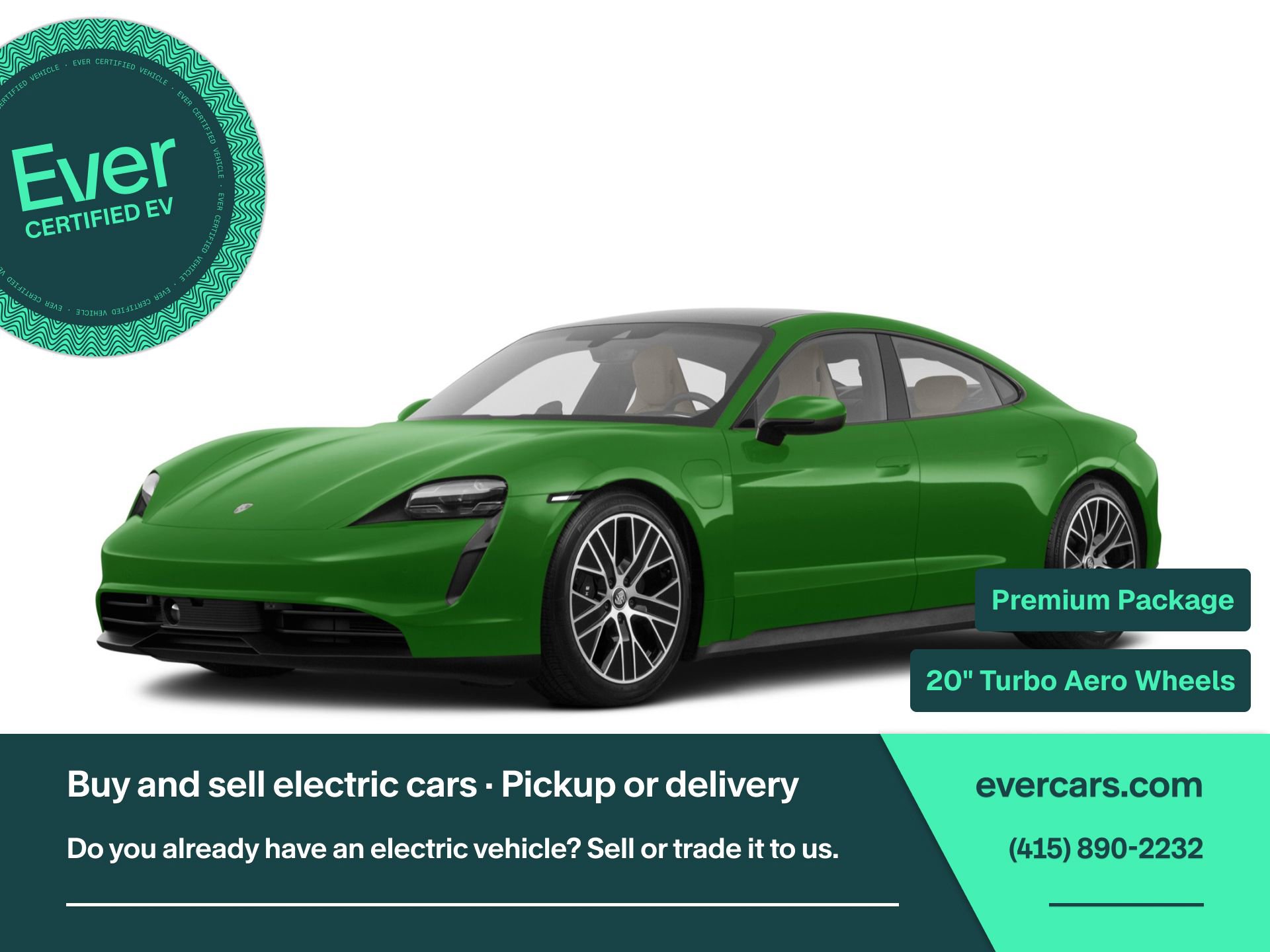 Used 2023 Porsche Taycan w/ Premium Package RWD image 1