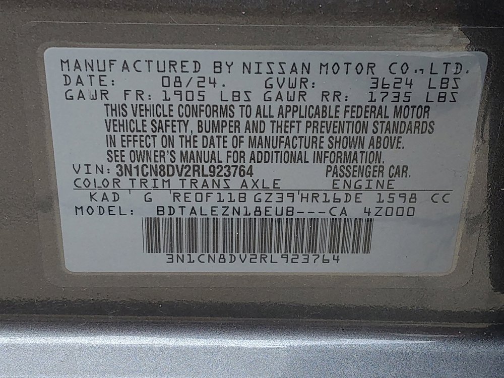 Used 2024 Nissan Versa S w/ Trunk Package FWD image 33