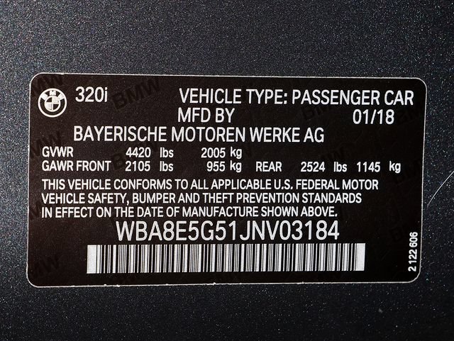 Used 2018 BMW 320i xDrive Sedan w/ Convenience Package AWD/4WD image 37