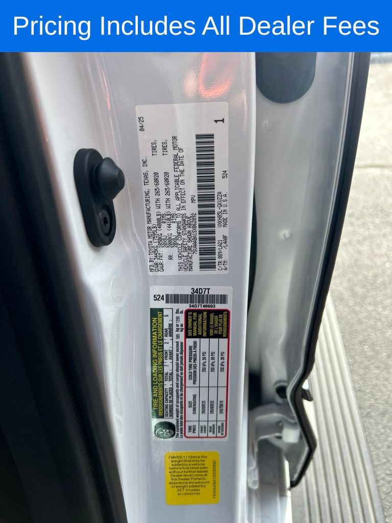 New 2025 Toyota Sequoia Platinum AWD/4WD image 5