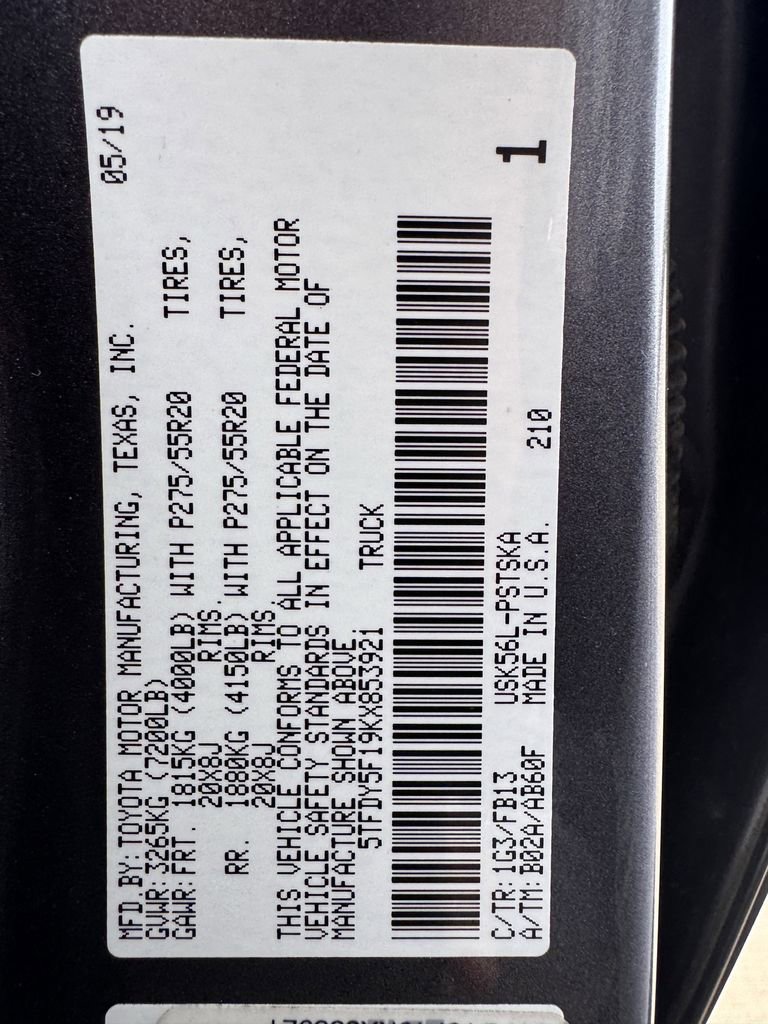 Used 2019 Toyota Tundra SR5 w/ TRD Sport Package image 30