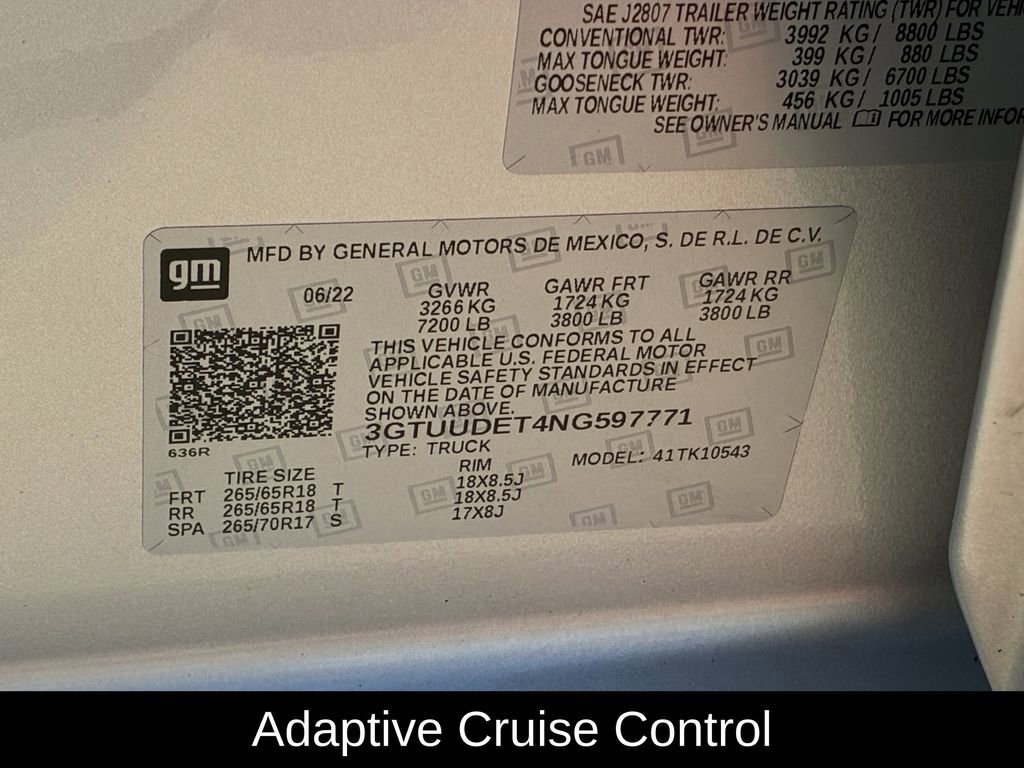 Used 2022 GMC Sierra 1500 SLT w/ SLT Convenience Package image 36