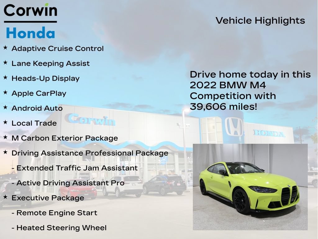 Used 2022 BMW M4 Competition w/ M Carbon Exterior Package RWD image 7