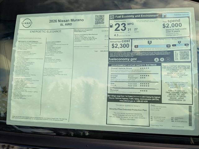 New 2026 Nissan Murano SL image 16
