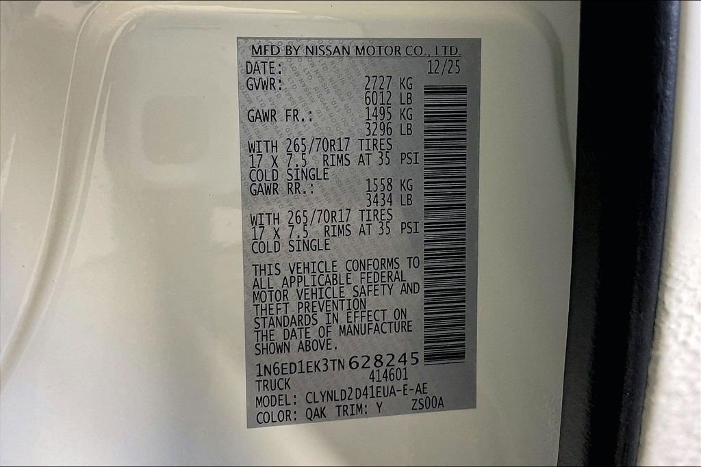 New 2026 Nissan Frontier PRO-4X w/ Pro Premium Package image 27