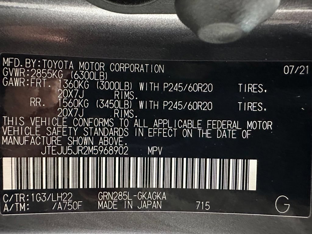 Used 2021 Toyota 4Runner Nightshade AWD/4WD image 11