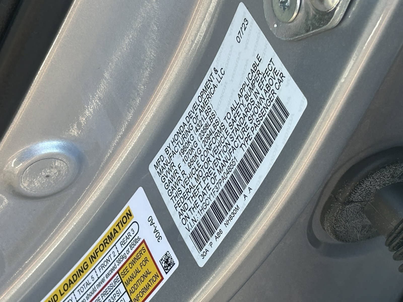 Certified 2023 Honda Accord EX image 35