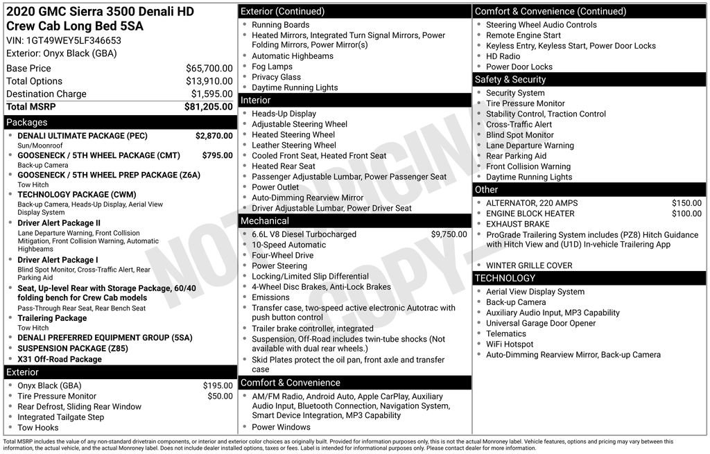 Used 2020 GMC Sierra 3500 Denali w/ Denali Ultimate Package image 5