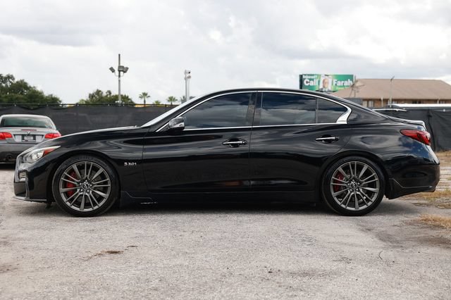 Used 2018 INFINITI Q50 Red Sport 400 w/ Sensory Package (Sport) RWD image 4