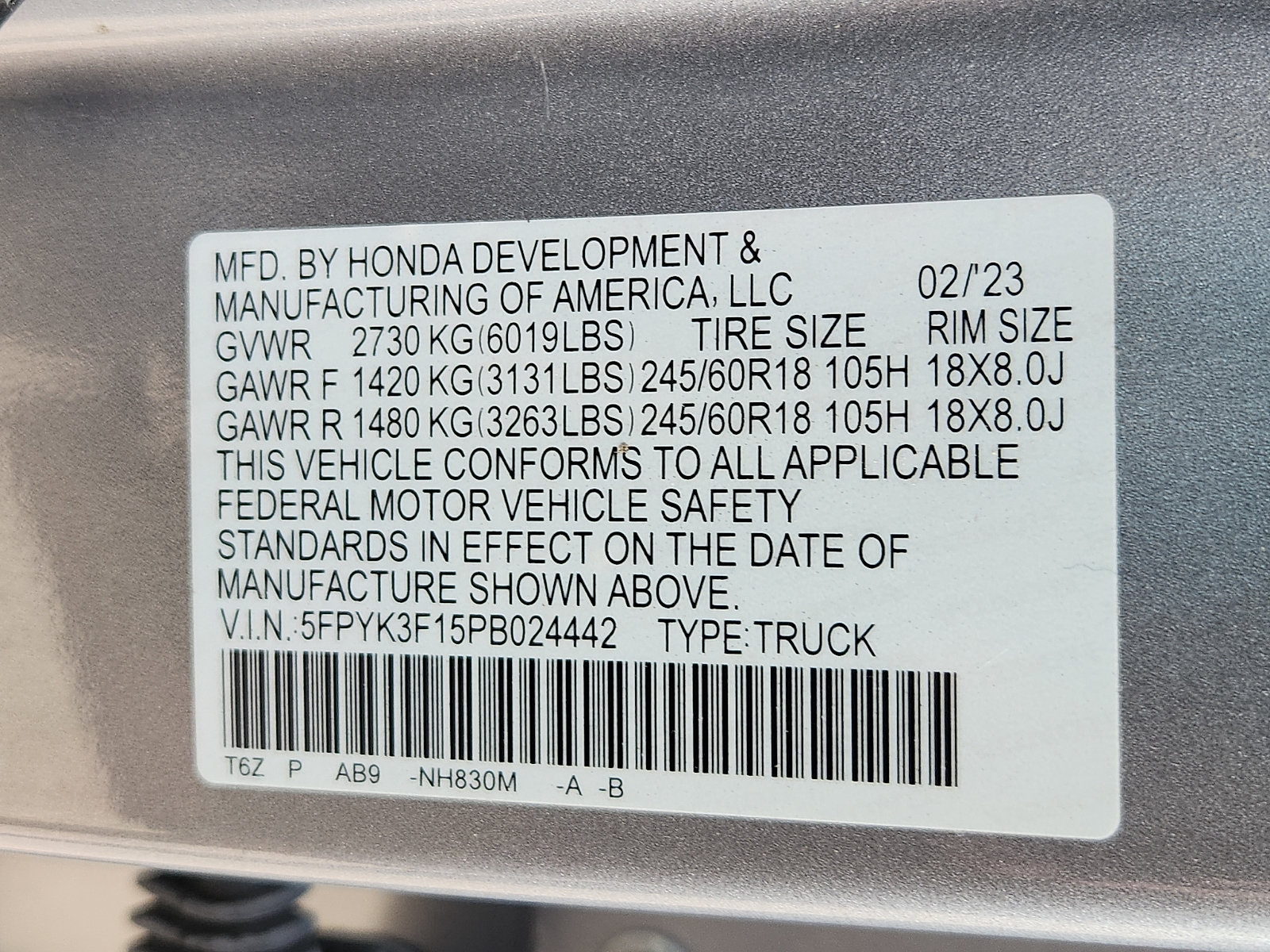 Used 2023 Honda Ridgeline Sport image 26