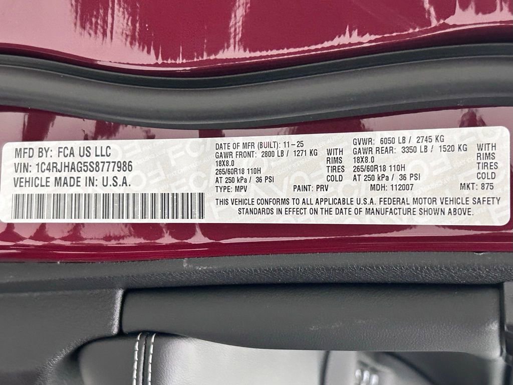 New 2025 Jeep Grand Cherokee Altitude image 23