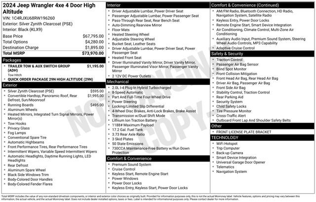 Used 2024 Jeep Wrangler High Altitude image 10