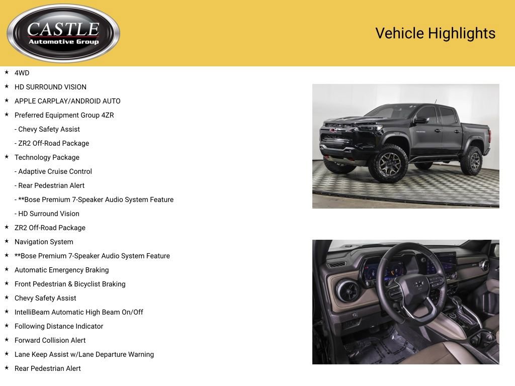Used 2025 Chevrolet Colorado ZR2 w/ Technology Package AWD/4WD image 3