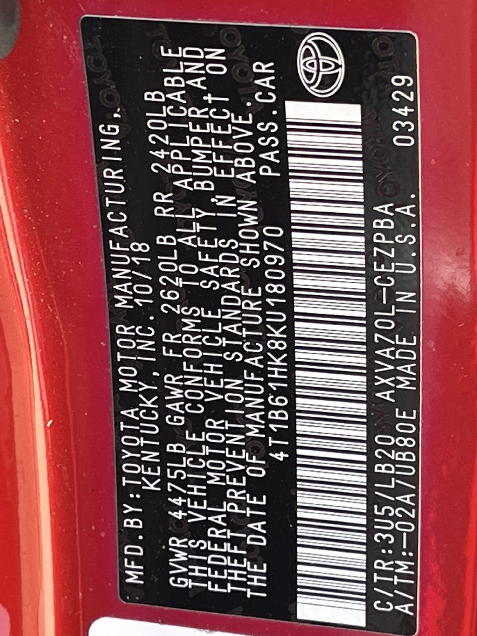 Used 2019 Toyota Camry XSE FWD image 29