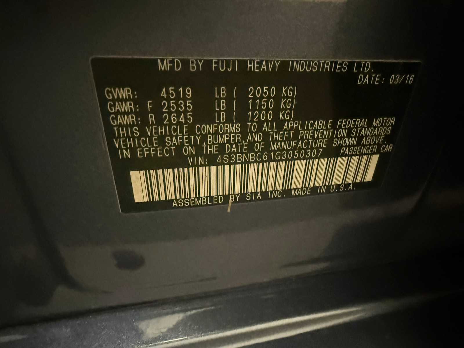 Used 2016 Subaru Legacy 2.5i Premium image 37